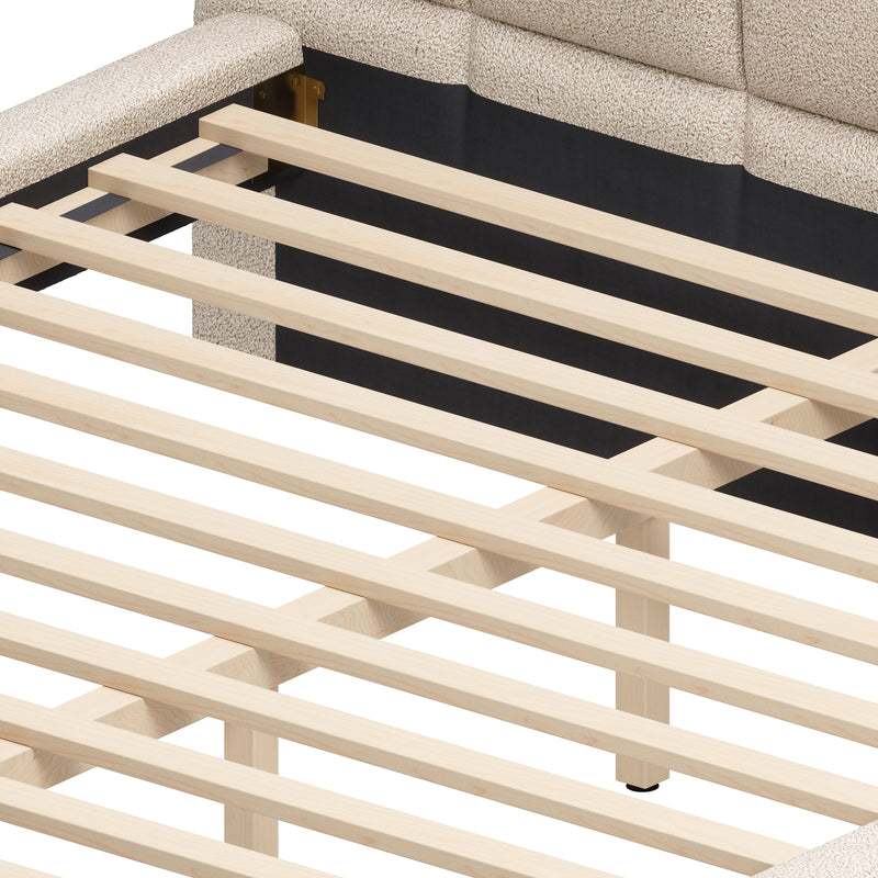 Placid King Bed Beige