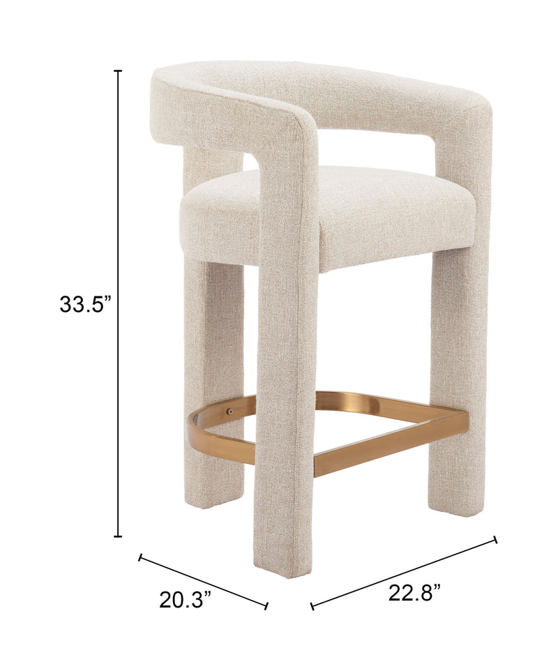 Saiko Counter Stool Beige