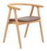 Peker Dining Chair (Set of 2) Brown & Natural
