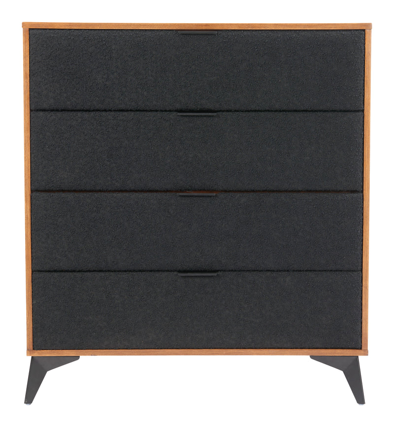 Zarif Chest Black & Walnut