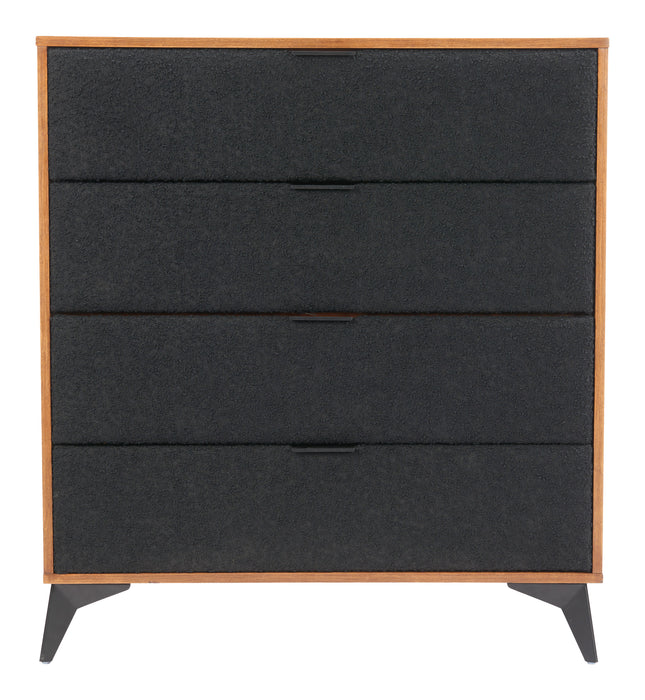 Zarif Chest Black & Walnut
