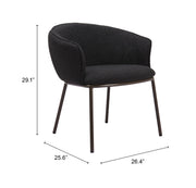 Essen Dining Chair Black & Bronze