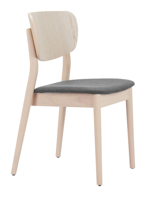 Kellua Dining Chair (Set of 2) Gray & Natural