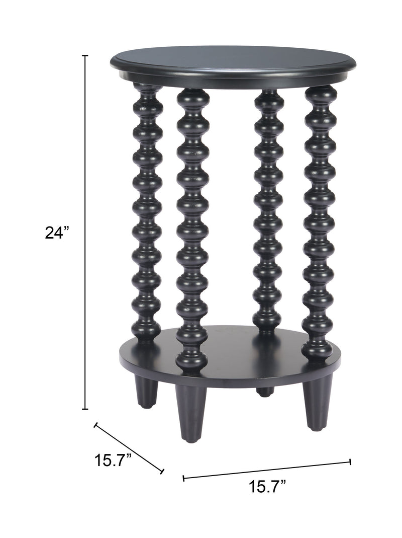 Gocce Side Table Black