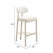 Aurea Barstool (Set of 2) Light Gray
