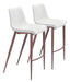 Magnus Barstool (Set of 2) White & Walnut
