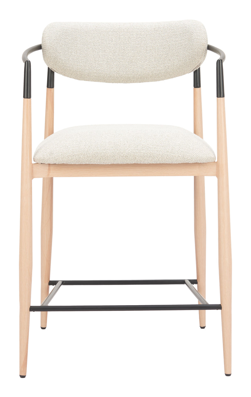 Equinox Counter Stool Oyster Gray & Natural