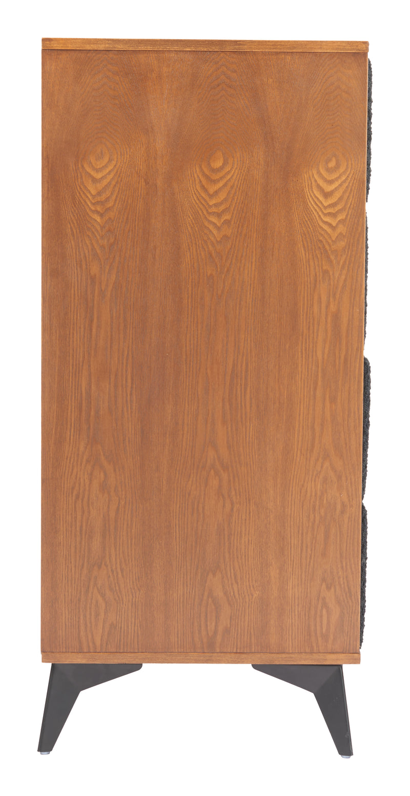 Zarif Chest Black & Walnut