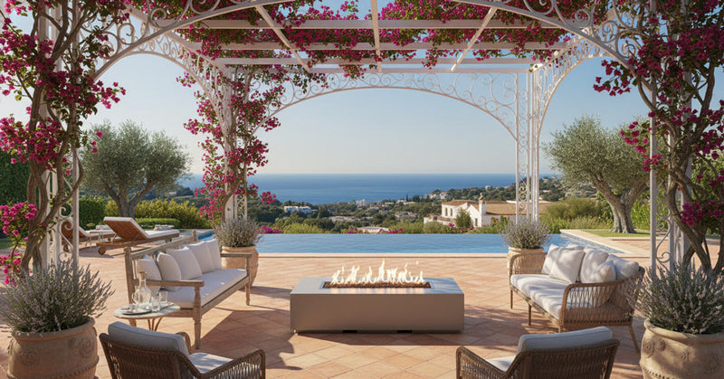 Concrete Cornhole 60x36' Elemental Narrow Fire pit