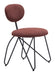 Novi Dining Chair (Set of 2) Maroon Brown