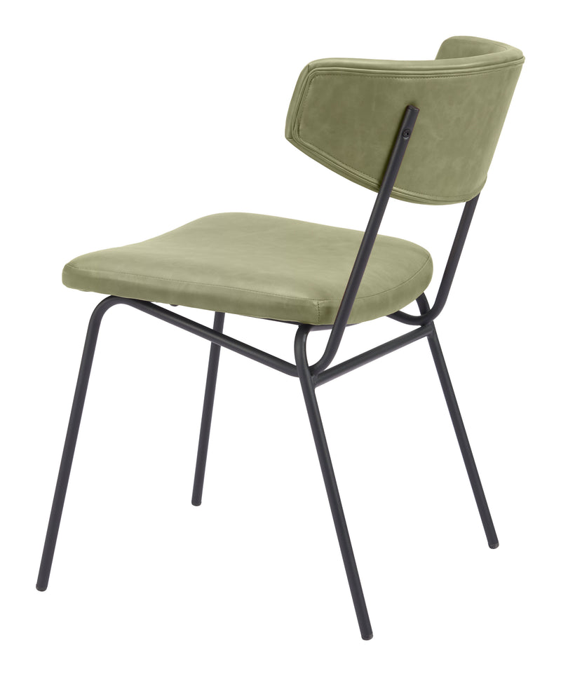 Charon Dining Chair (Set of 2) Green