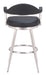 Vagur Swivel Barstool Black