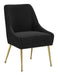 Maxine Dining Chair Black & Gold