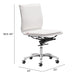 Lider Plus Armless Office Chair White
