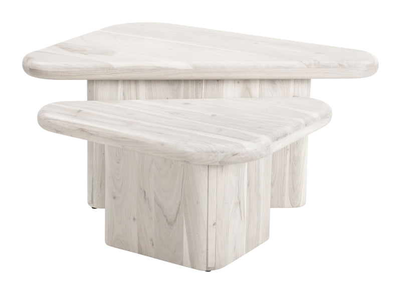 Navidic Coffee Table Set (2-Piece) Whitewashed