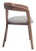 Cairo Dining Chair Dove Gray & Walnut