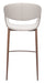 Limay Barstool Beige & Walnut