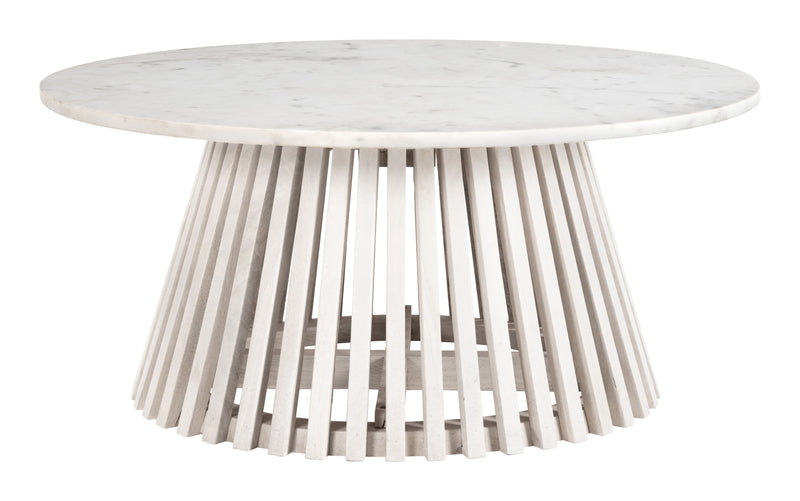 Mazara Coffee Table White & Whitewashed
