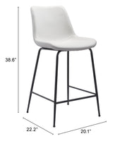Byron Counter Stool White