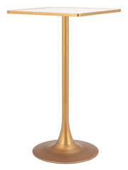 Spot Bar Table Beige & Gold