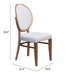Regents Dining Chair (Set of 2) Walnut & Light Gray