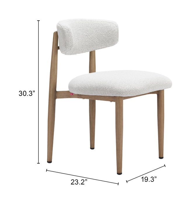 Bege Dining Chair White