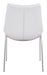 Magnus Dining Chair (Set of 2) White & Silver