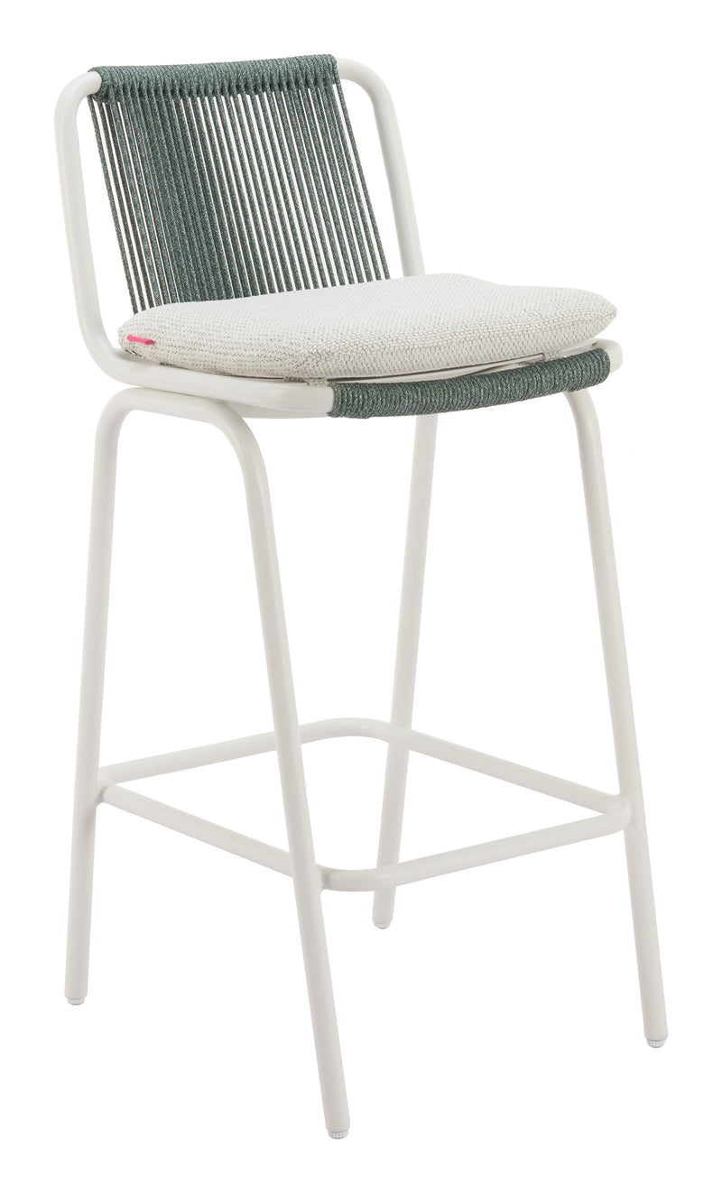Luft Barstool (Set of 2) White & Green