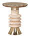 Ringar Side Table Gold & Natural