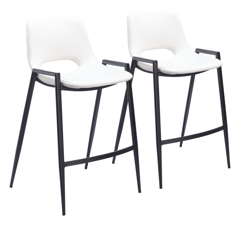 Desi Counter Stool (Set of 2) White