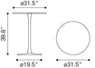 Soleil Bar Table Taupe