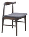 Tuzka Dining Chair (Set of 2) Gray & Espresso