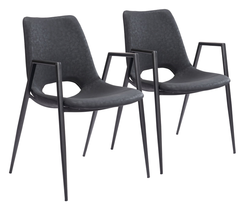 Desi Dining Chair (Set of 2) Black
