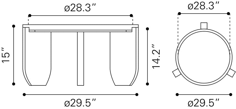 Nador Coffee Table Natural