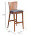 Ambrose Barstool (Set of 2) Walnut & Dark Gray