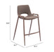 Desi Counter Stool (Set of 2) Brown & Walnut