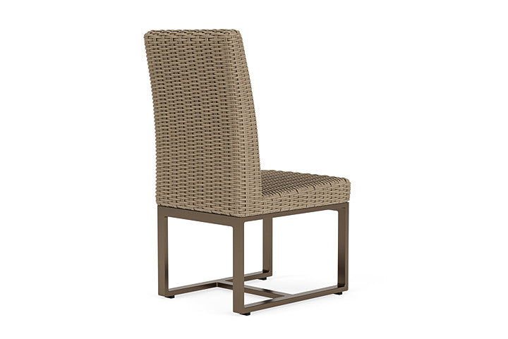 Milan Armless Dining Chair in Brushwood Finish