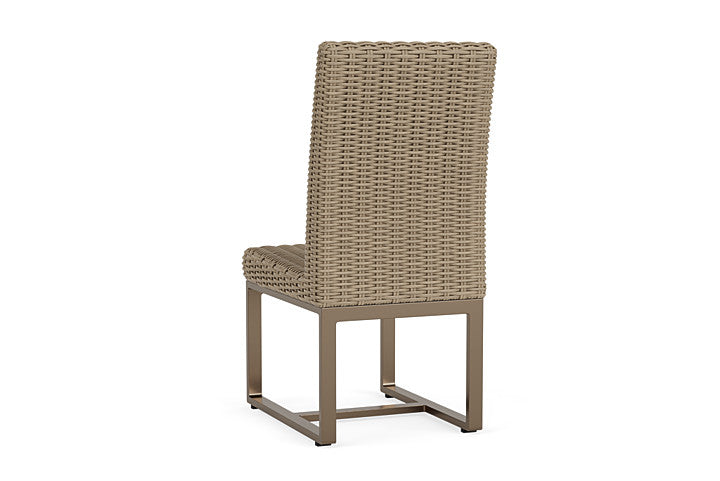 Milan Armless Dining Chair in Brushwood Finish