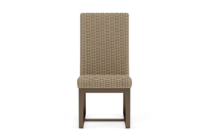 Milan Armless Dining Chair in Brushwood Finish
