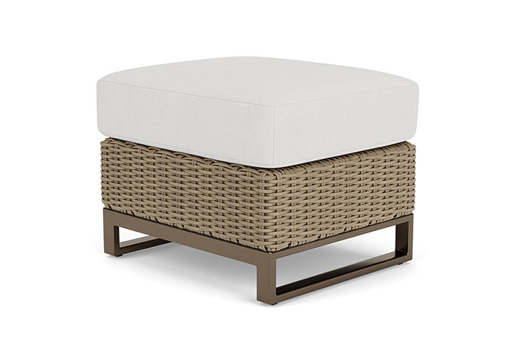 Milan Ottoman in Brushwood Finish