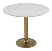 Fullerton Dining Table White & Gold