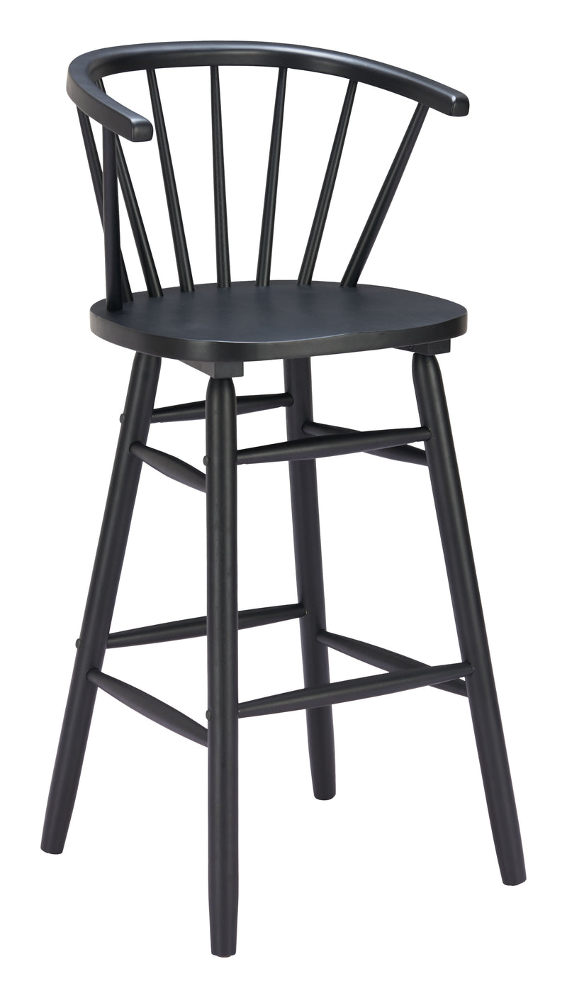 Stenger Barstool (Set of 2) Black