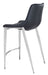 Magnus Counter Stool (Set of 2) Black & Silver