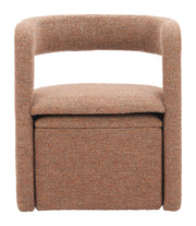 Atria Accent Chair & Ottoman Tawny Brown