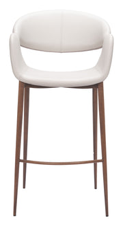 Limay Barstool Beige & Walnut
