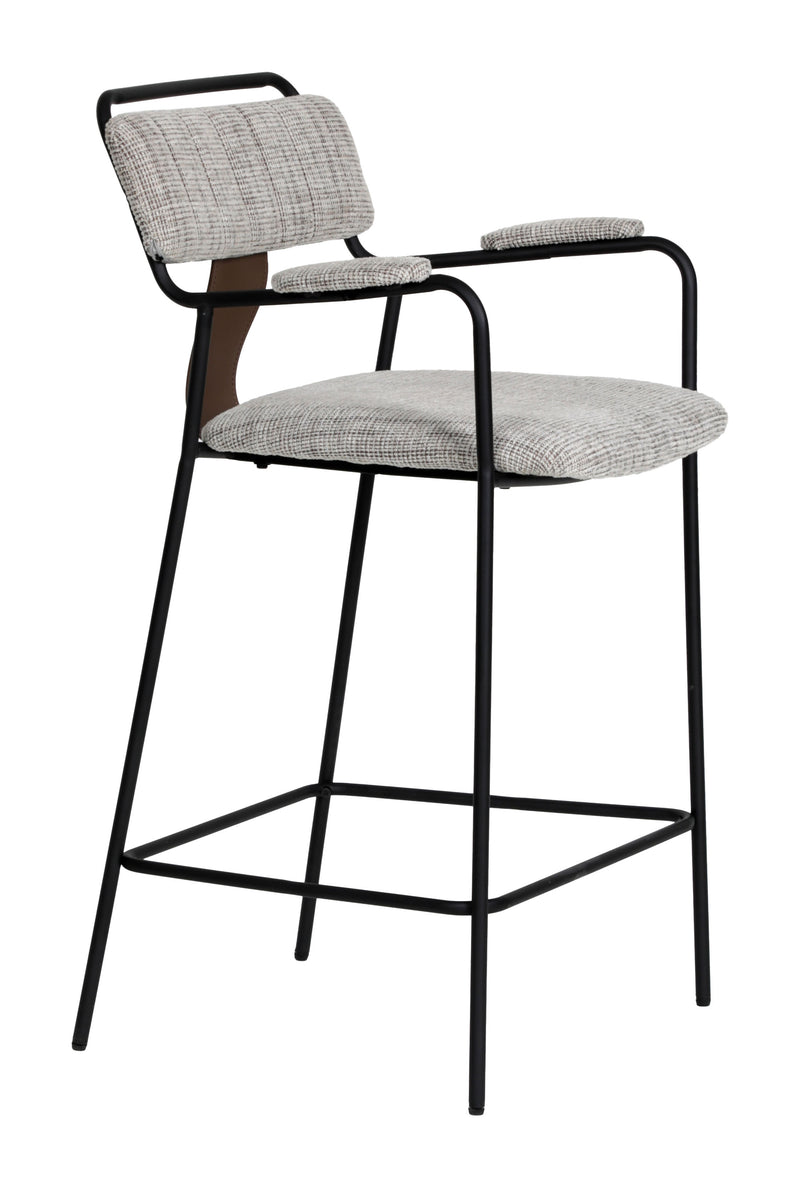 Couva Counter Stool (Set of 2) Gray Tweed