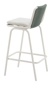 Luft Barstool (Set of 2) White & Green