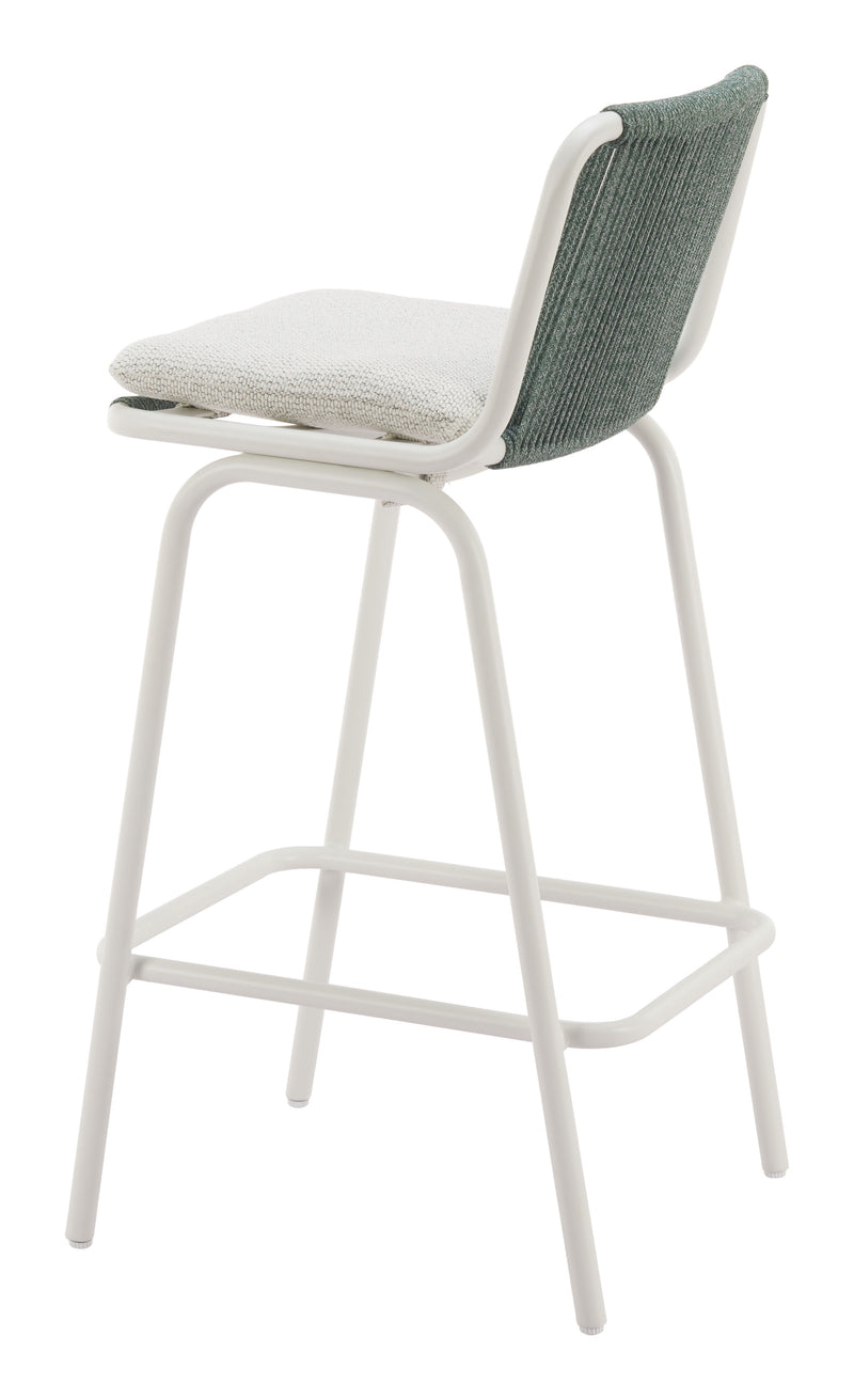 Luft Barstool (Set of 2) White & Green