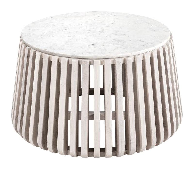 Cyprus Coffee Table White & Whitewashed