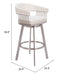 Bantry Swivel Barstool White